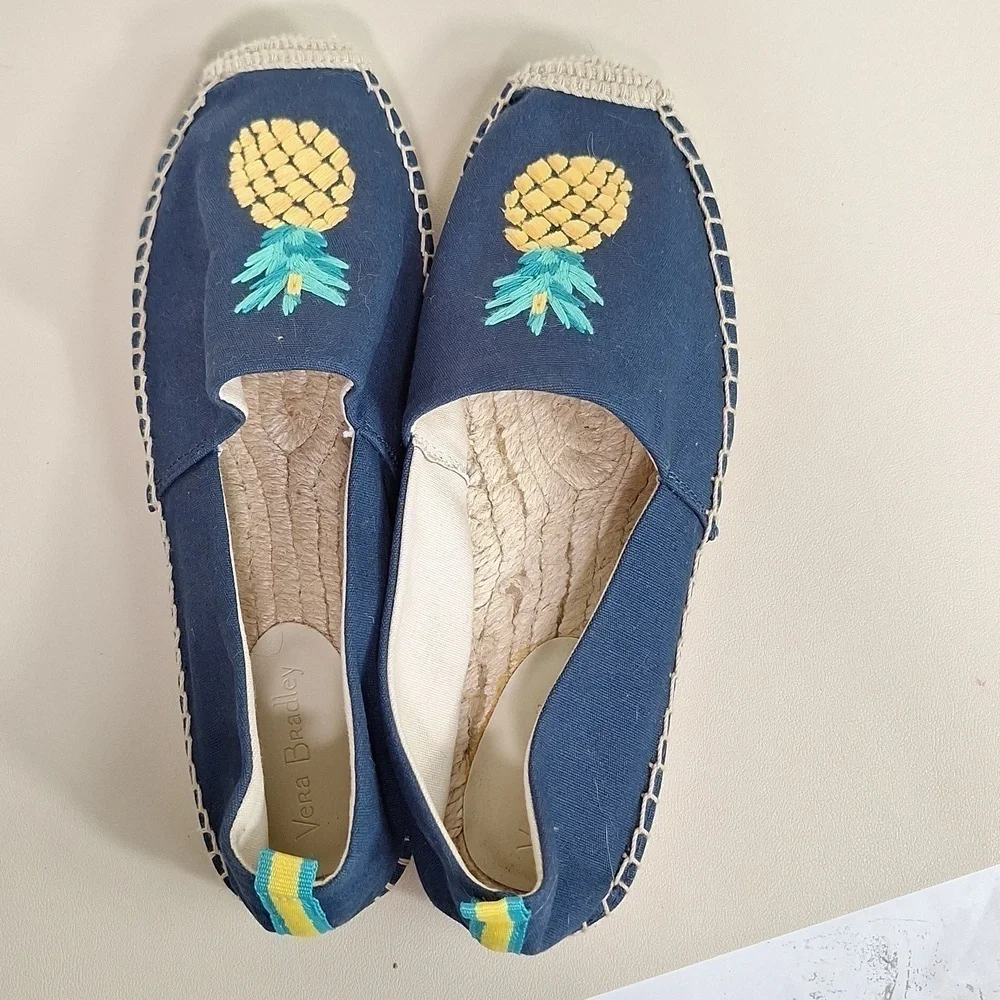 Vera Bradley Espadrilles Slip On Shoes Pineapple